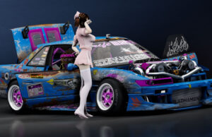 Nissan Silvia S13 Ferrari V12 Drift Missile Nissan Silvia S13 Ferrari V12 Drift Missile Blue