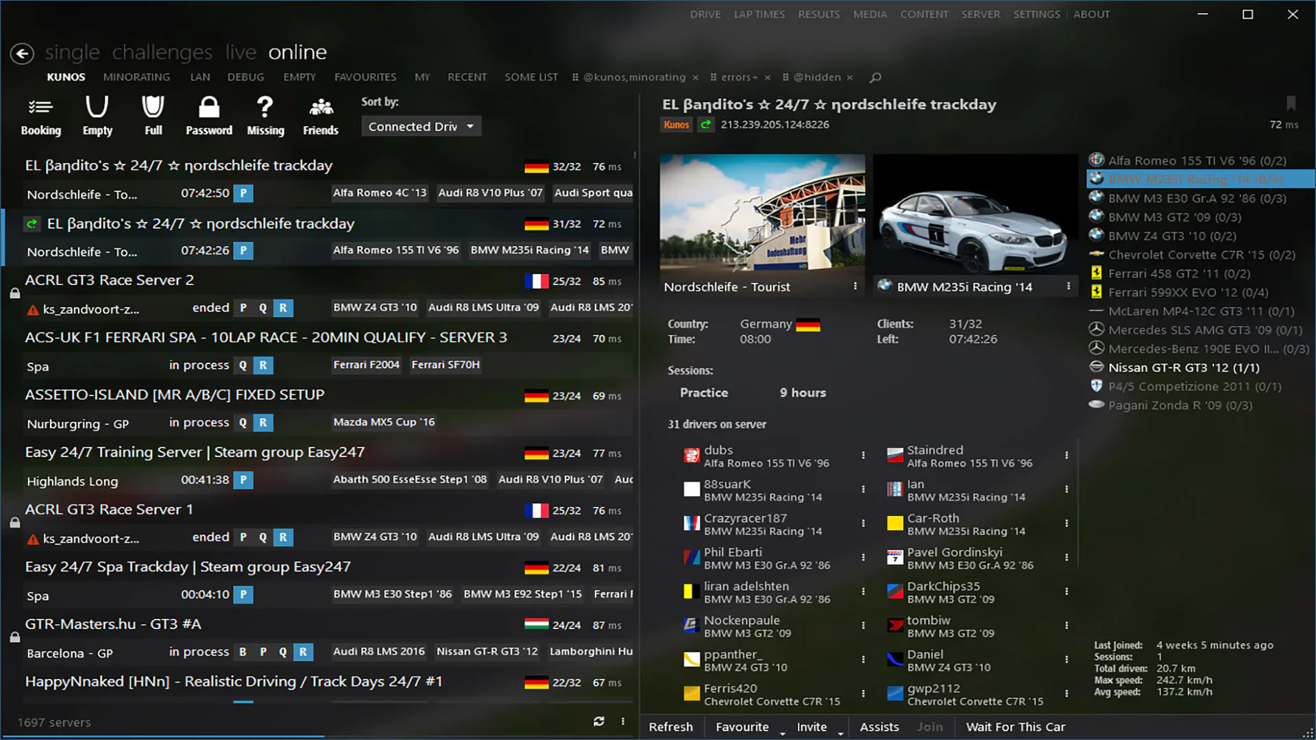 Content mamager Assetto Corsa